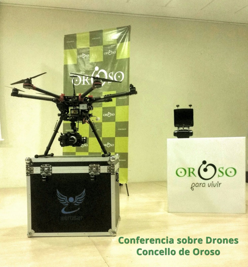 Conferencia Drones Concello de Oroso, Aerosar